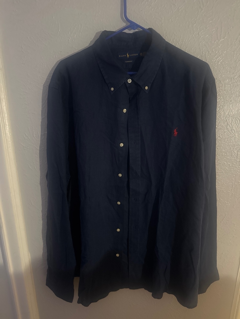 Ralph Lauren Classic Fit Light Blue Oxford Button-Down Shirt XXL [COPY]